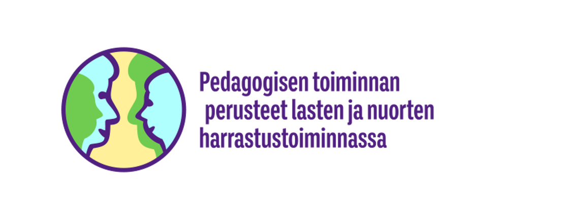 Pedagogisen osaamisen koulutuksen logo, jossa lapsi ja aikuinen katsovat toisiaan